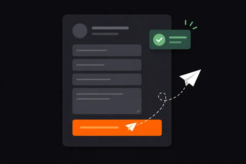 Formulario de contacto y captación sobre que es una landing page efectiva