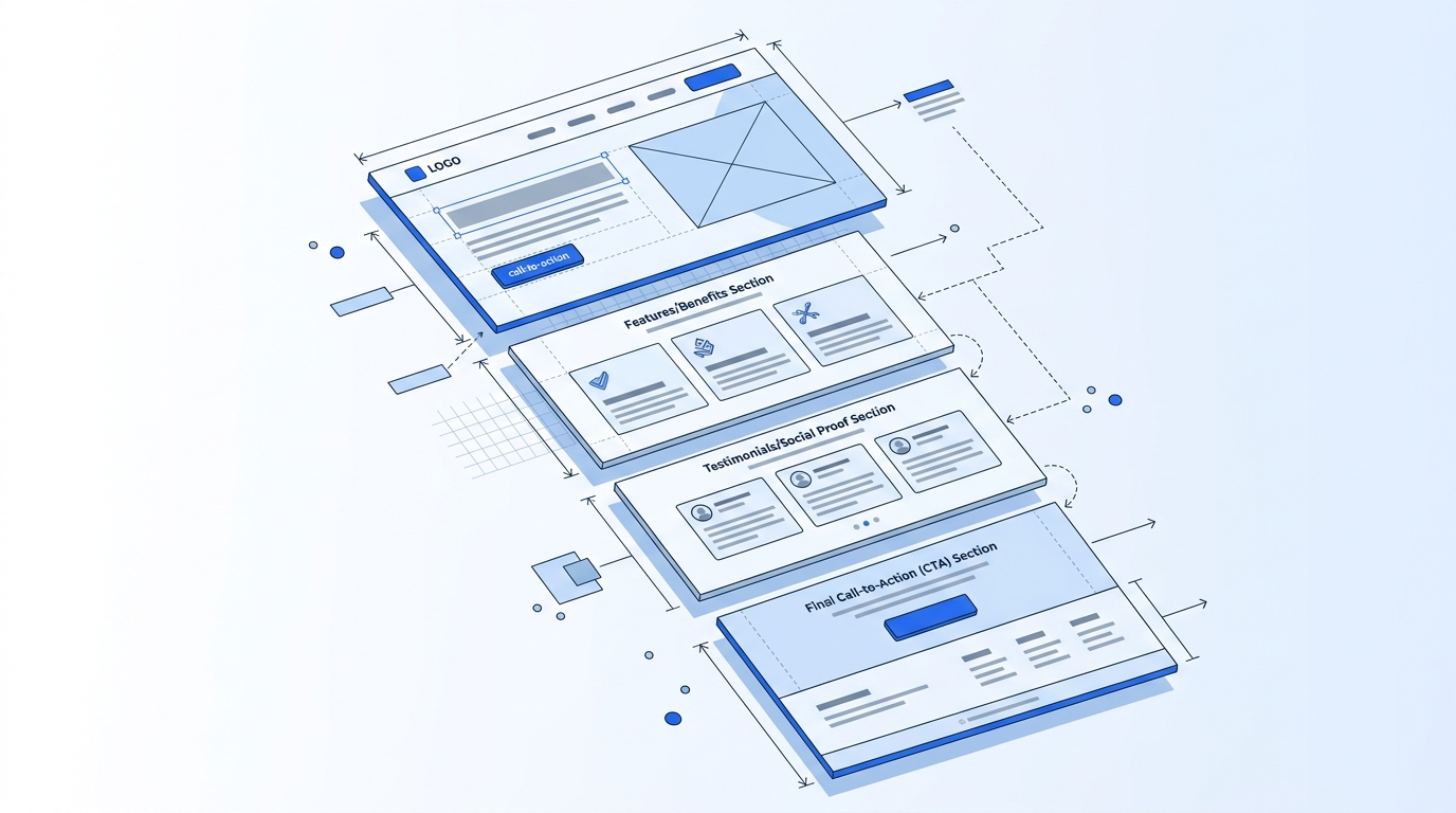 Anatomía y estructura sobre que es una landing page de alta conversión