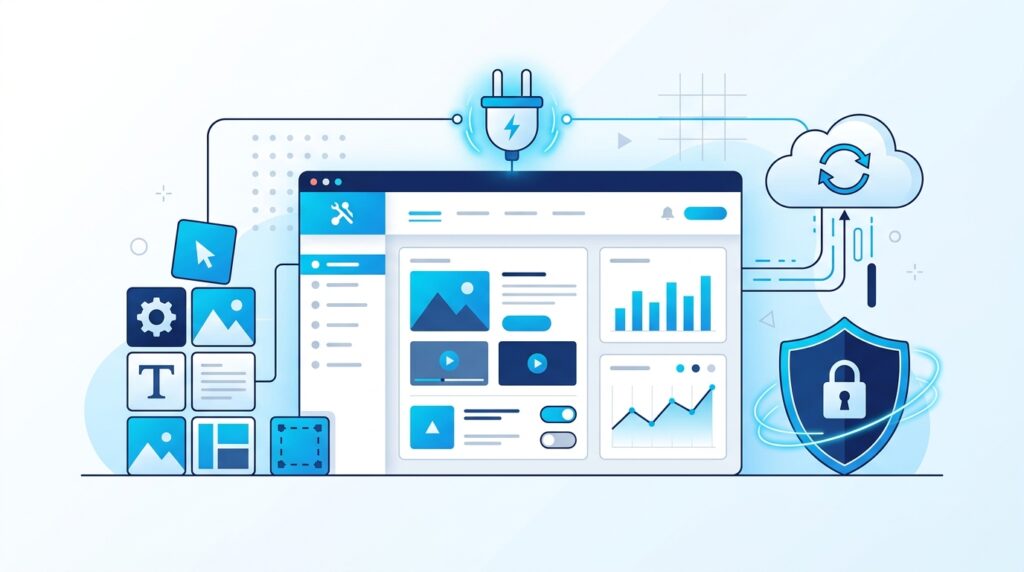 WordPress para negocios con panel de administración y diseño escalable