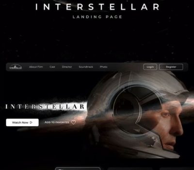 Landing page single page website